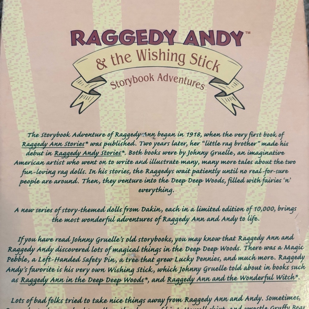 Raggedy Andy Dakin Doll - Limited Edition - Picture 6 of 7